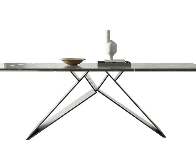 3d现代简约餐桌模型