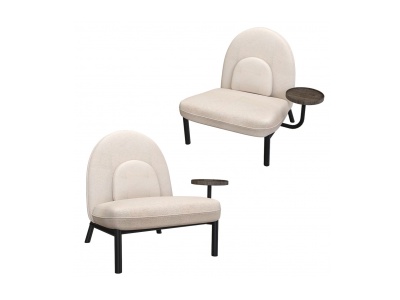 休闲椅边几组合椅模型3d模型