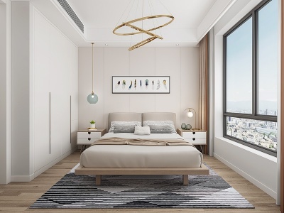 北欧家居卧室模型3d模型