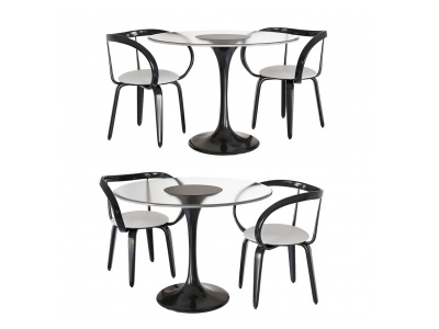 3d现代餐桌椅<font class='myIsRed'>洽谈桌</font>椅模型