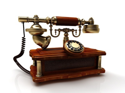 现代风格老式电话模型