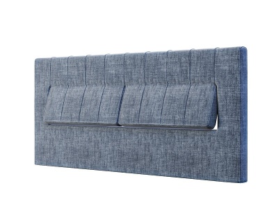 3d现代布艺床头板模型