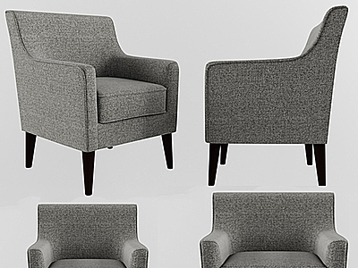 北欧休闲椅沙发椅椅子模型3d模型