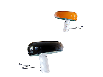 3d现代蘑菇台灯模型
