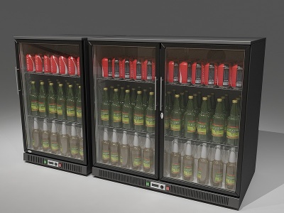 现代家用电器冰箱冰柜模型3d模型