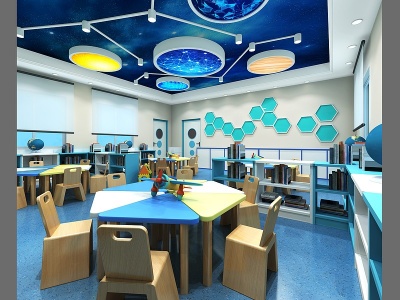 3d科技厅科学室幼儿园幼教模型