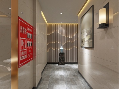 新中式洗浴中心模型3d模型