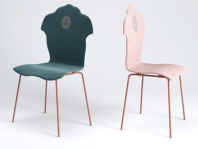 北欧餐椅个性餐椅模型3d模型