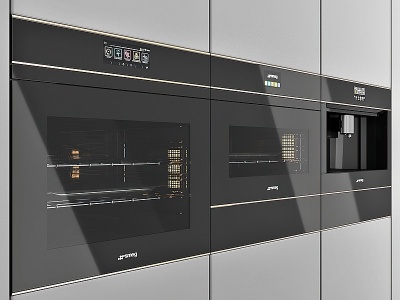 3d现代烤箱家用电器模型