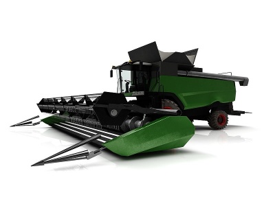 现代风格设备车农用机械3d模型