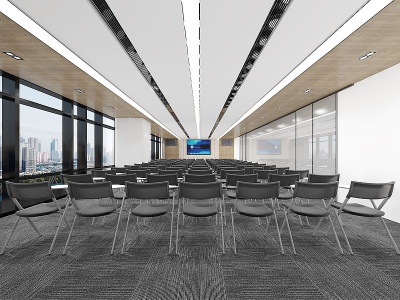 现代会议室大厅模型3d模型