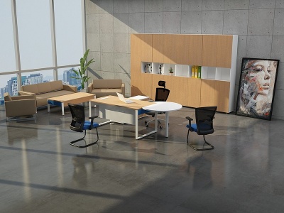 办公公家具场所3d模型