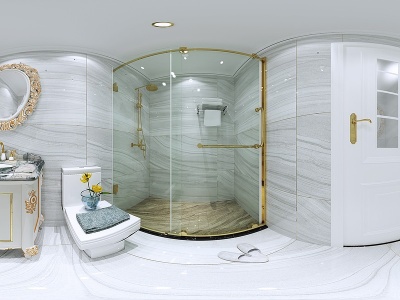 欧式卫生间卫浴洁具模型3d模型