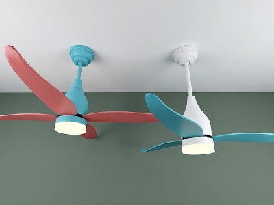 美式欧式风扇吊灯模型3d模型
