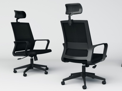 3d现代简约办公椅转椅模型