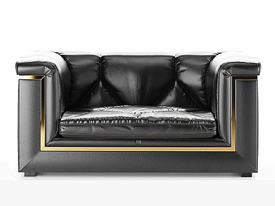 黑色沙发模型