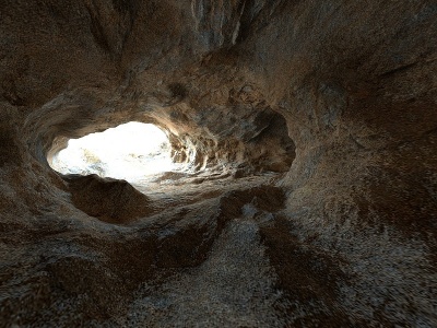 3d现代洞穴模型