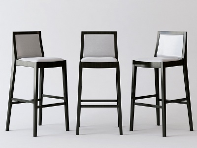 新中式吧椅吧凳模型3d模型