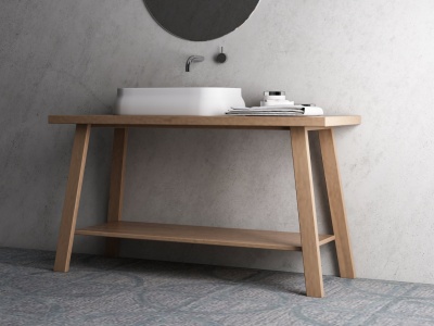 日式木制洗手台模型3d模型