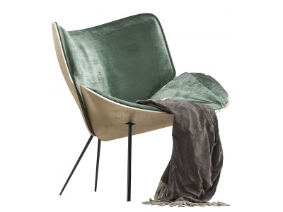 3d现代休闲椅单人沙发椅模型