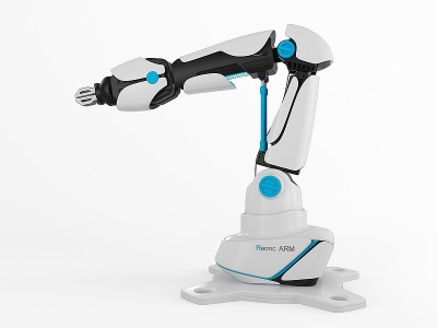 现代机械手臂机器人模型3d模型