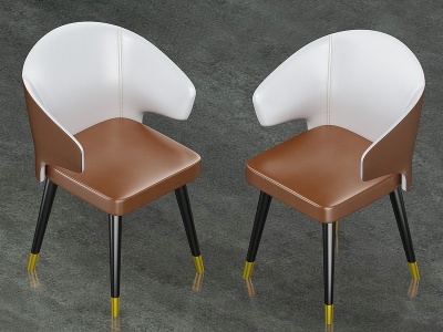 3d简欧椅子休闲椅模型