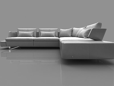 现代风格转角沙发模型3d模型
