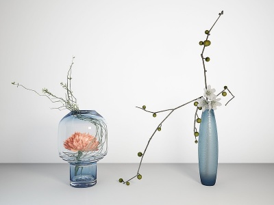 3d现代花艺花瓶模型