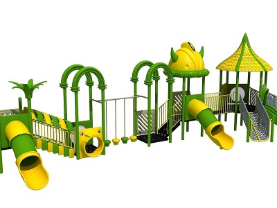 3d大型玩具儿童滑梯模型