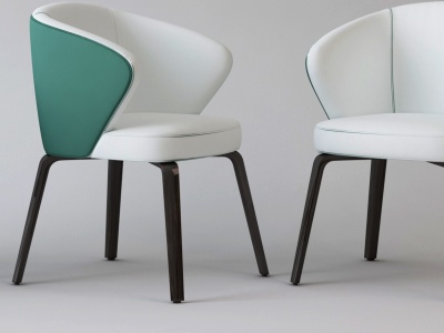北欧休闲椅单椅餐椅模型3d模型