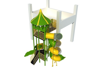 大型儿童滑梯3d模型