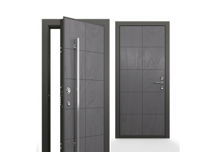 3d现代单开门室内门模型