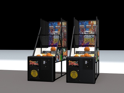 篮球机投篮机街头篮球模型3d模型