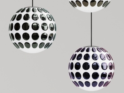 现代球形吊灯模型3d模型