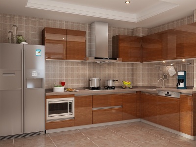 现代家居厨房模型3d模型