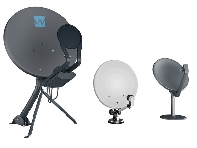 現代衛星接收器模型3d模型