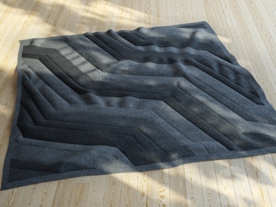 3d现代地毯模型