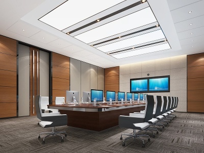 3d现代会议室接待室模型