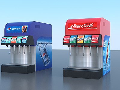 3d自助可乐机饮料机模型