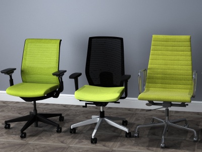 现代办公椅单椅模型3d模型
