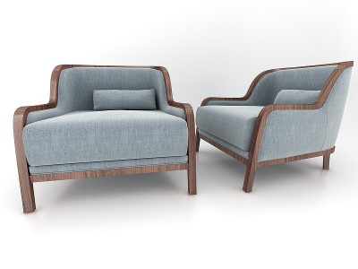 现代风格中式沙发模型3d模型