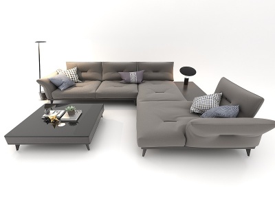 现代风格多人沙发模型3d模型