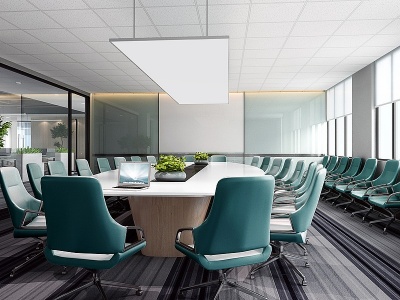 现代时尚办公会议室模型3d模型
