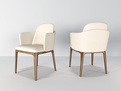 北欧单人椅子模型3d模型