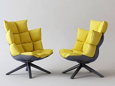 3d现代单椅休闲椅休闲沙发模型