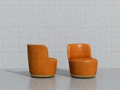 3d简欧工业单人沙发椅子模型