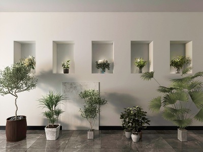 绿植盆栽花瓶饰品模型3d模型