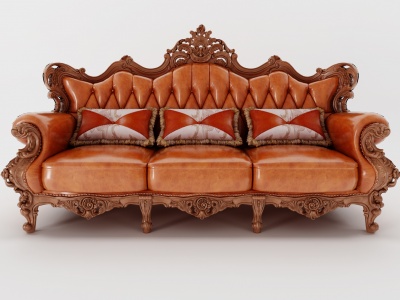 3d古典欧式沙发组合模型