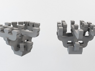 中式斗拱建构模型3d模型
