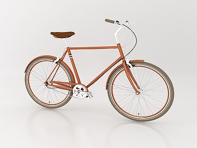 3d现代风格单车模型